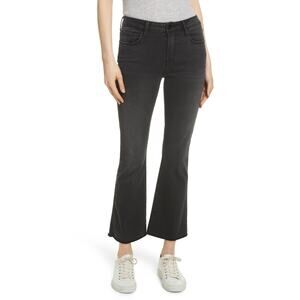 Frame 'Le' Black Crop Mini Boot Jeans Size 27